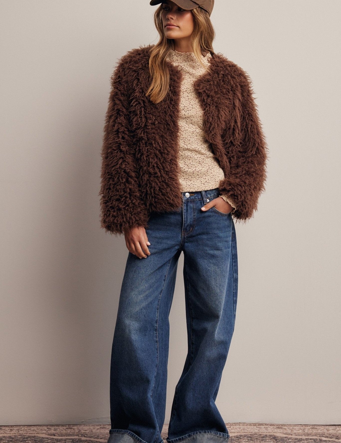 Frostbite Shaggy Faux Fur Jacket - Westly