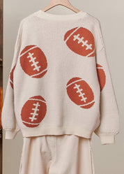 Game Day Button V - Neck Cardigan - Westly