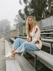Game Day Button V - Neck Cardigan - Westly