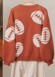 Game Day Button V - Neck Cardigan - Westly