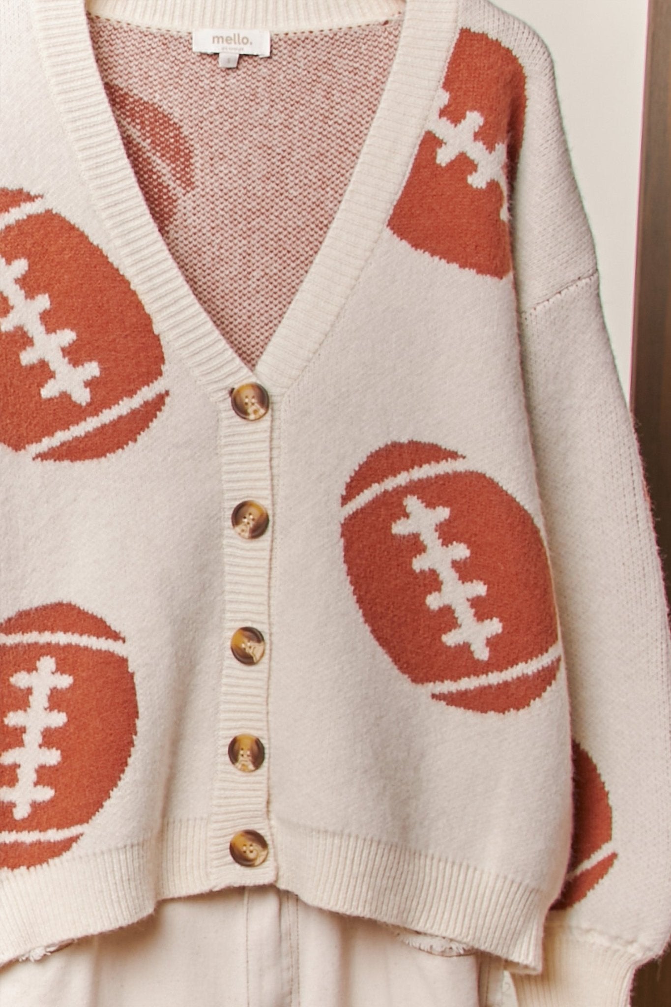 Game Day Button V - Neck Cardigan - Westly
