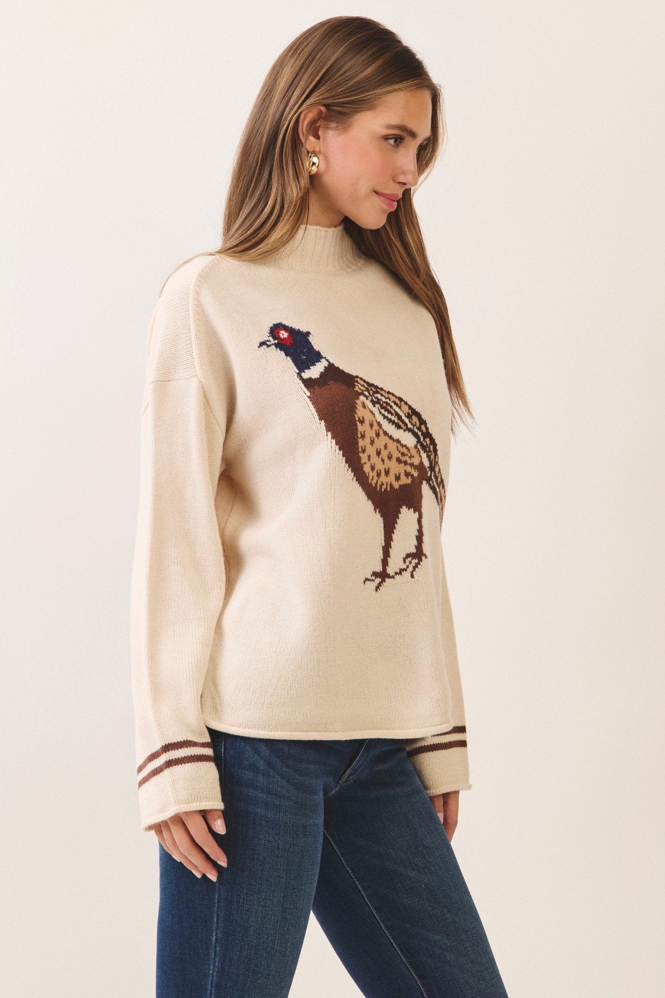 Gamekeeper Pheasant Mock Neck Sweater - Westly