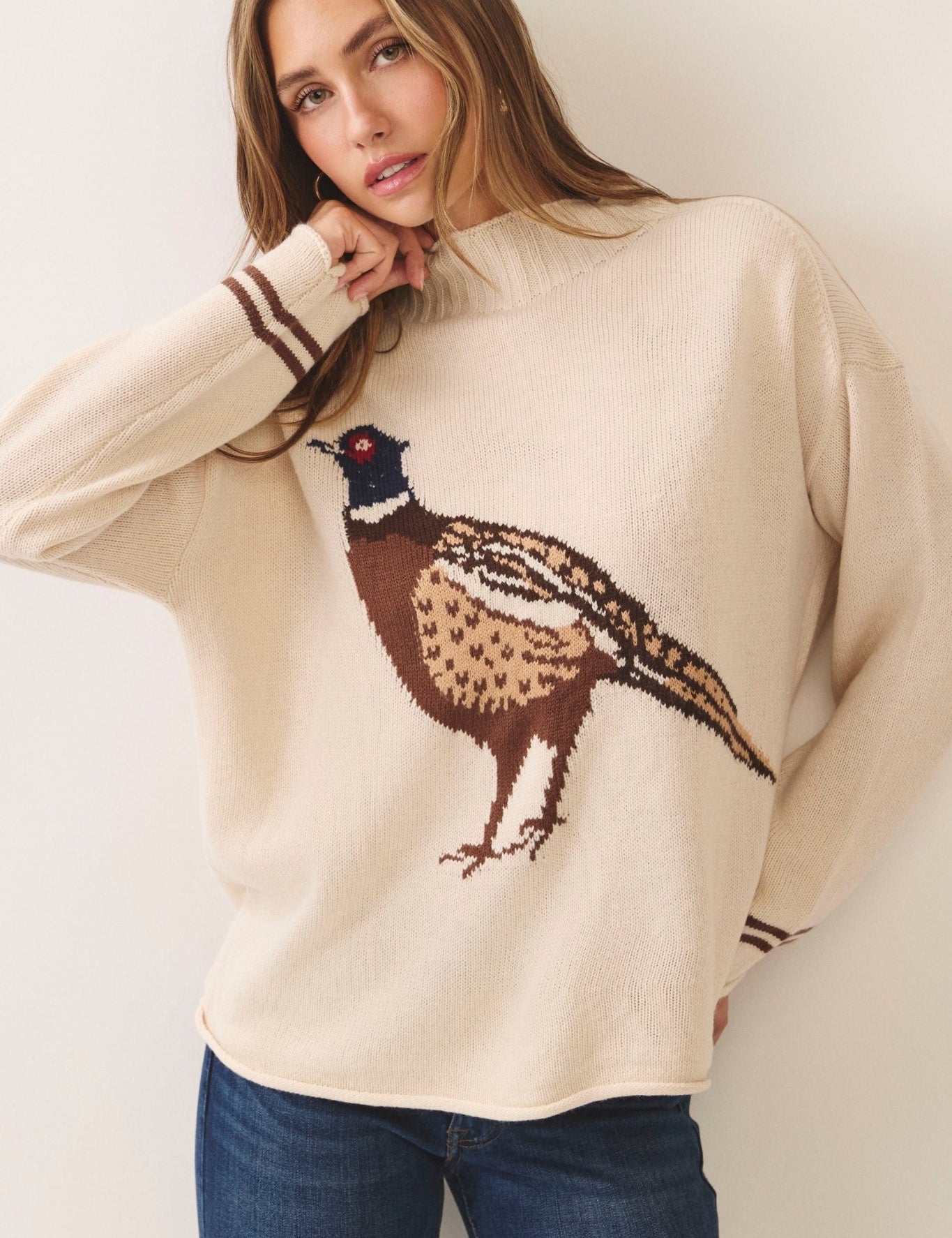 Gamekeeper Pheasant Mock Neck Sweater - Westly