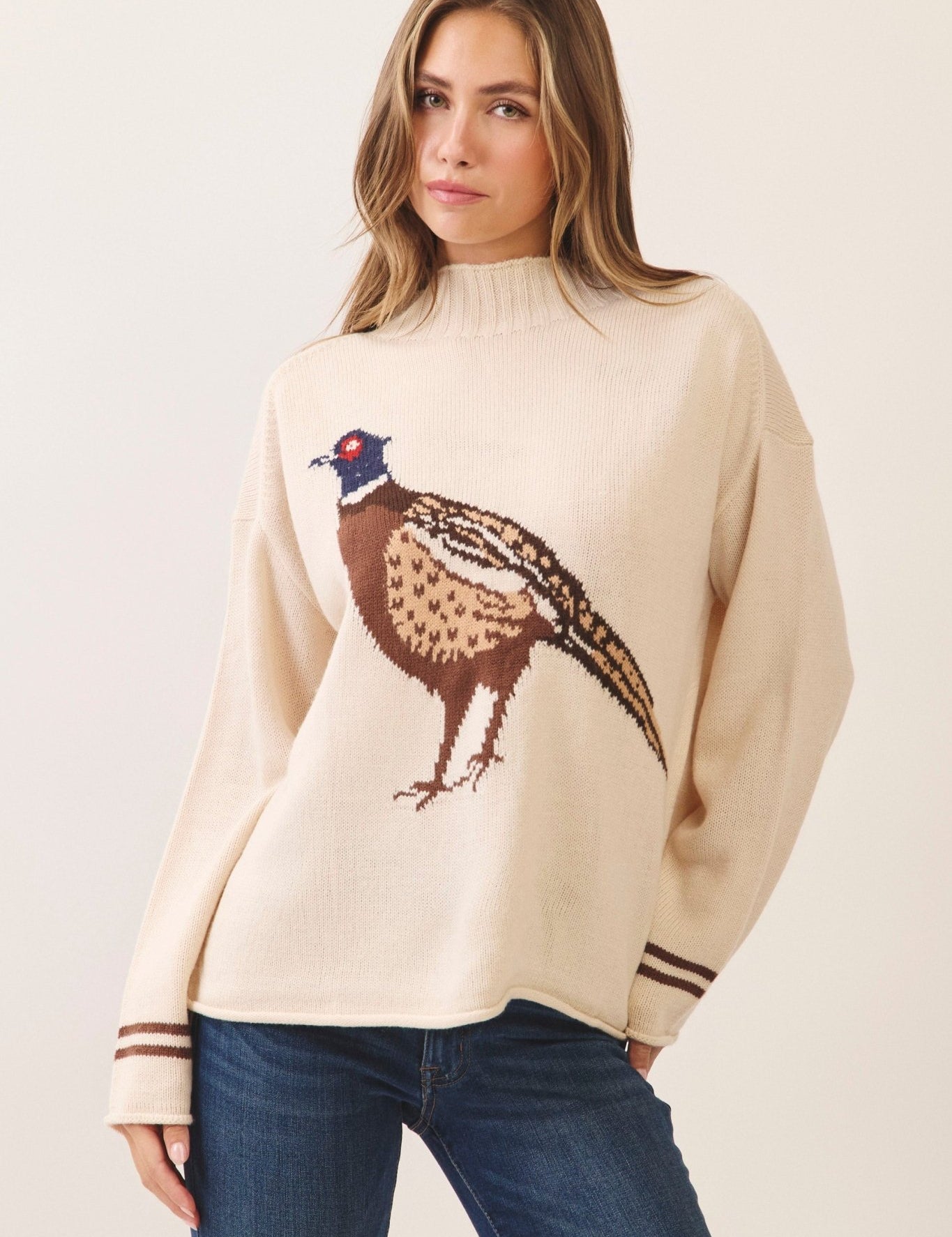 Gamekeeper Pheasant Mock Neck Sweater - Westly