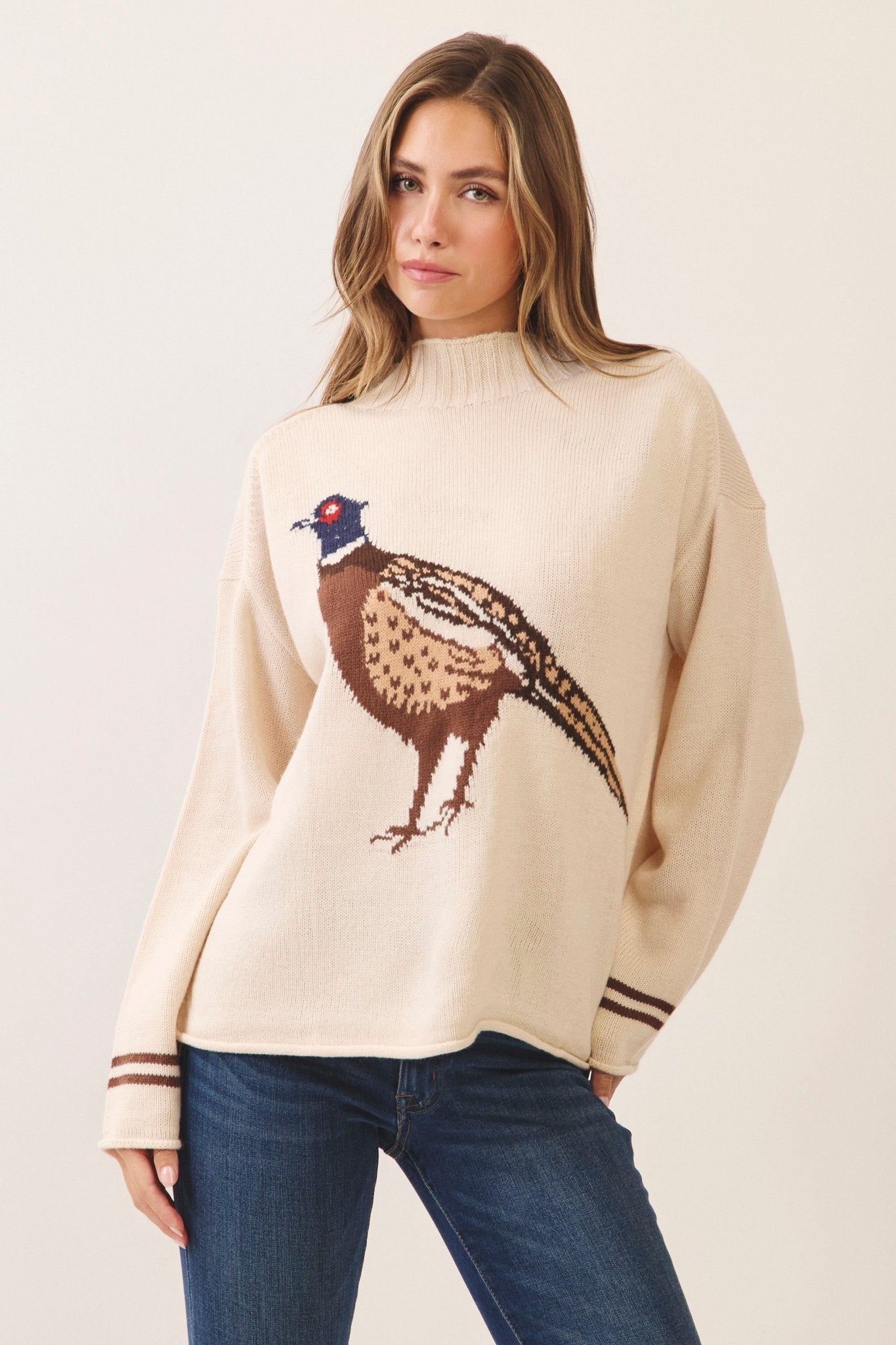 Gamekeeper Pheasant Mock Neck Sweater - Westly