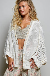 Garden Gate Chenille Crochet Cardigan - Westly