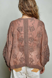 Garden Gate Chenille Crochet Cardigan - Westly