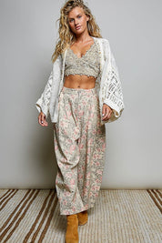 Garden Gate Chenille Crochet Cardigan - Westly