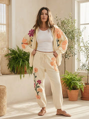 Garden Party Washed Patchwork Joggers - Westly