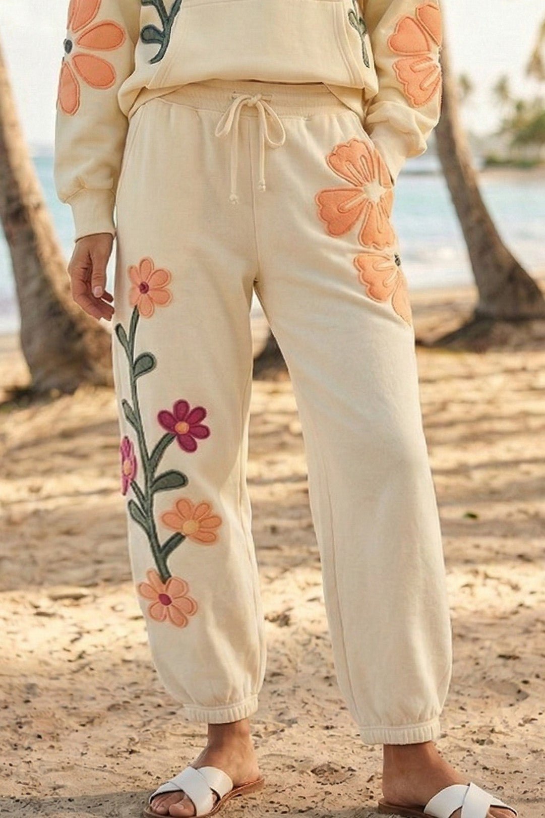 Garden Party Washed Patchwork Joggers - Westly
