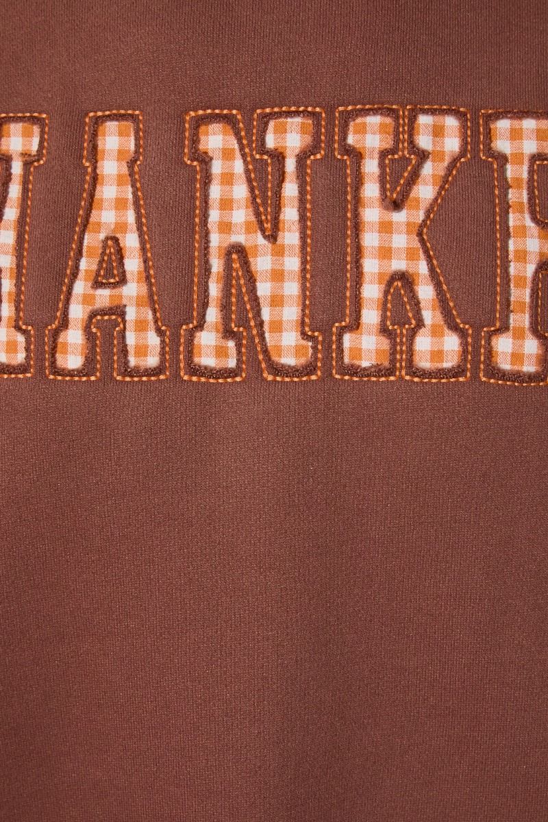 Gathering Thankful Graphic Sweatshirt in Brown - product photo 5
