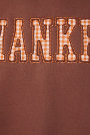 Gathering Thankful Graphic Sweatshirt in Brown - product photo 5