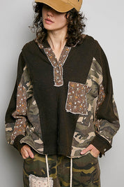 Georgia Camo Floral Thermal Hoodie - Westly