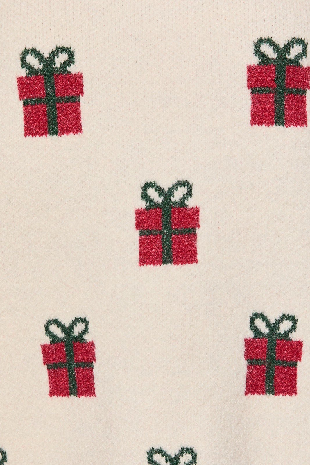 Gift Exchange Present Motif Knit Sweater - Westly