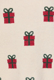 Gift Exchange Present Motif Knit Sweater - Westly