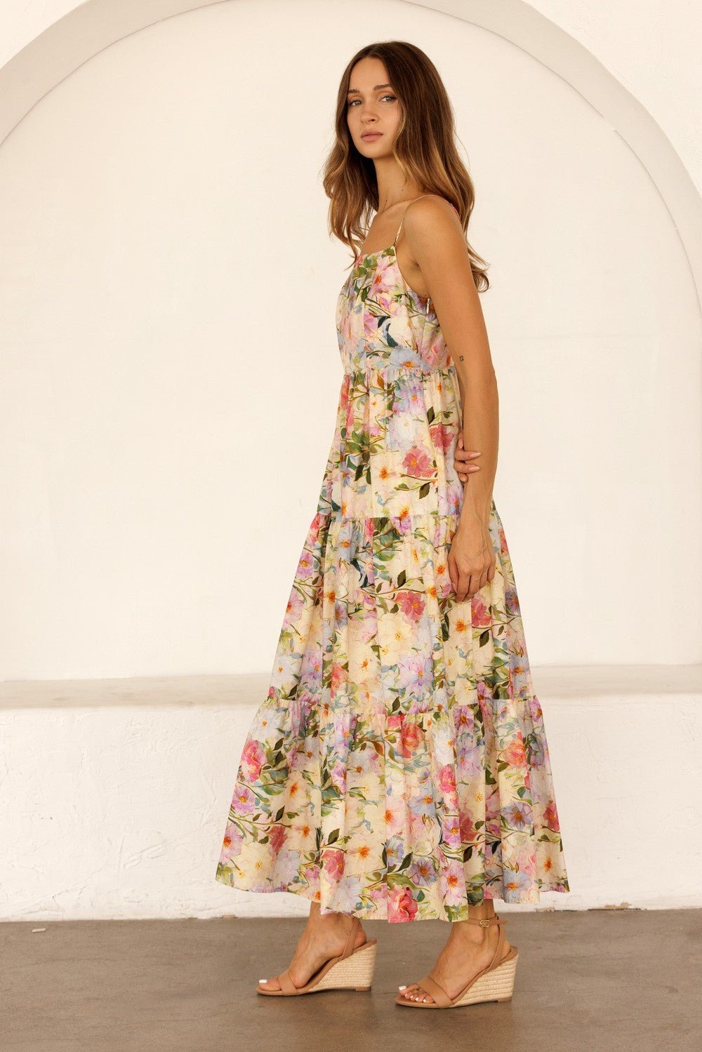 Giverny Floral Tiered Maxi Dress - Westly
