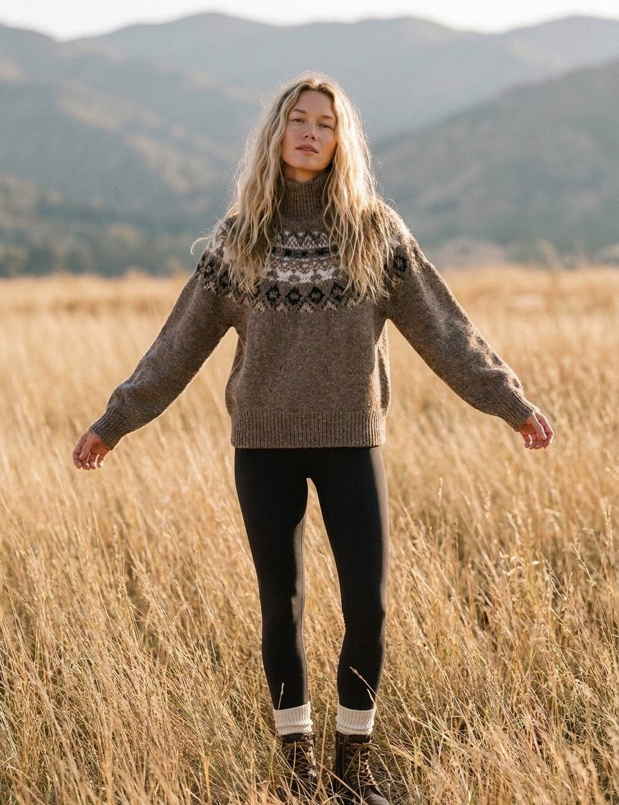 Glacier Fair Isle Mockneck Sweater - Westly