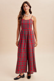 Glenhaven Plaid Wide Leg Jumpsuit - Westly
