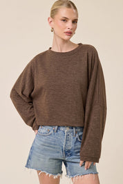 Glint Cropped Knit Pullover - Westly