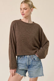 Glint Cropped Knit Pullover - Westly
