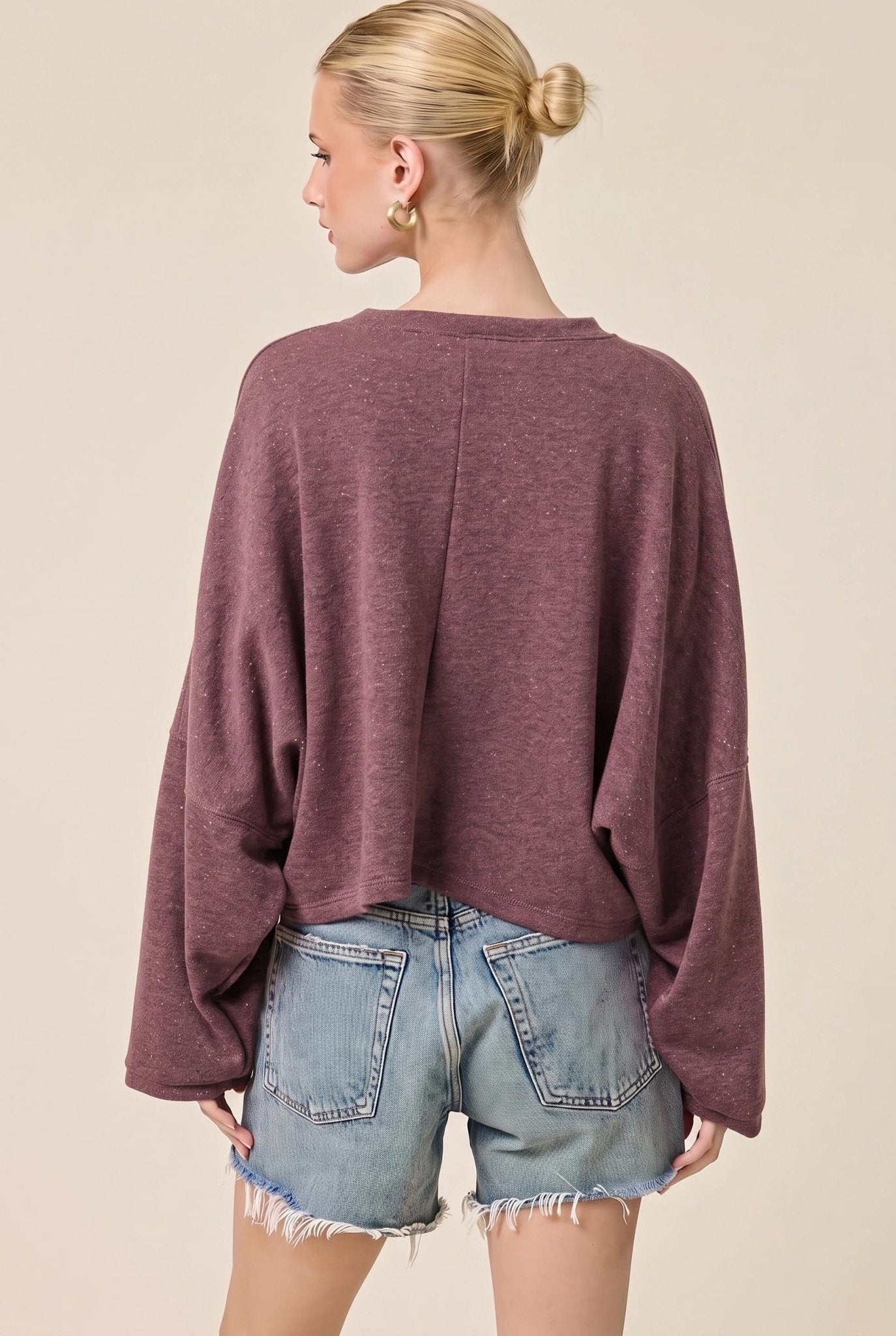 Glint Cropped Knit Pullover - Westly