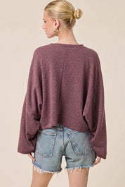 Glint Cropped Knit Pullover - Westly