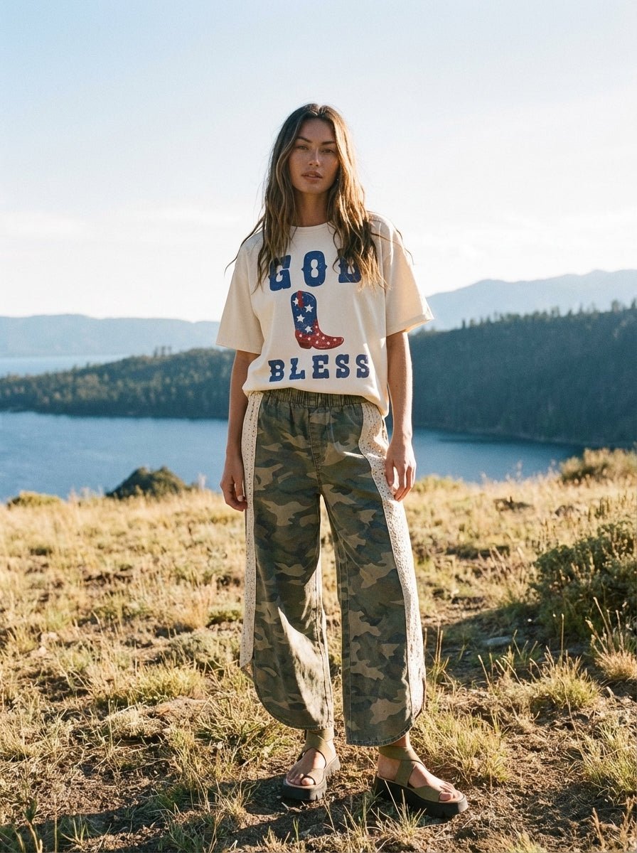 God Bless Cowboy Boot Graphic Tee - Westly