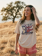 God Bless Oversized Graphic Tee - Westly