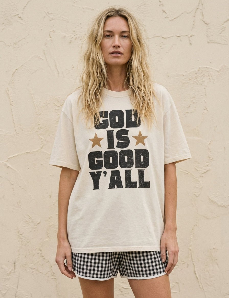 God Is Good Y’all Graphic Tee - Westly