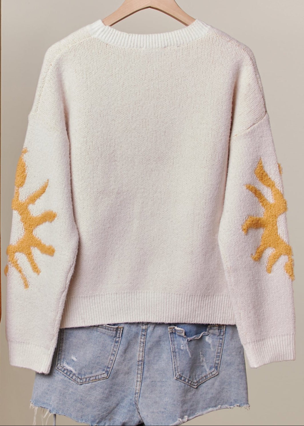 Golden Hour Cozy Knit Sun Patch Sweater - Westly