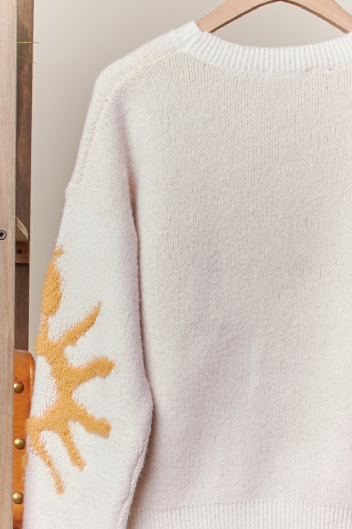 Golden Hour Cozy Knit Sun Patch Sweater - Westly