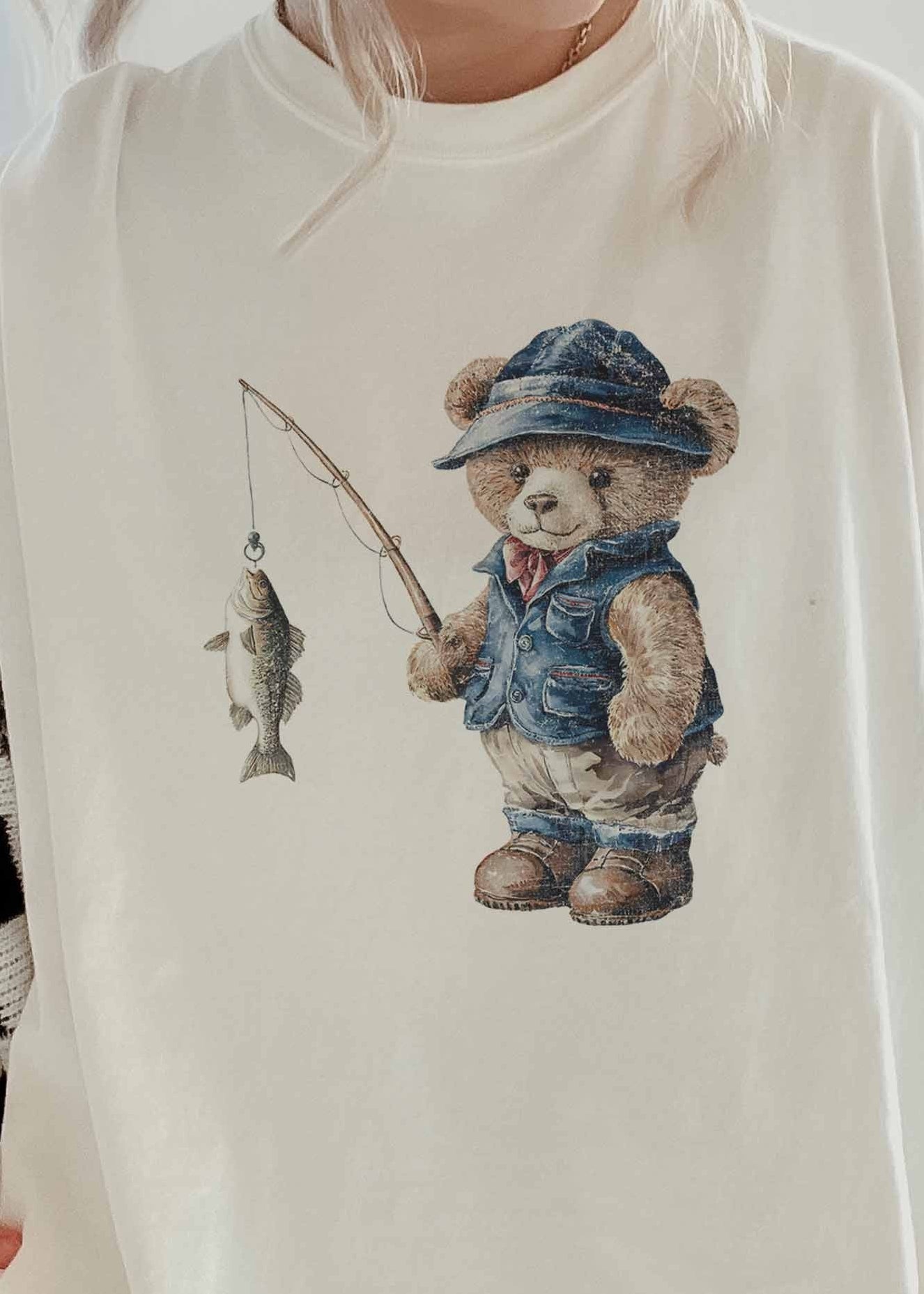 Gone Fishing Oversized Graphic Tee - Westly