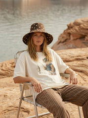 Gone Fishing Oversized Graphic Tee - Westly