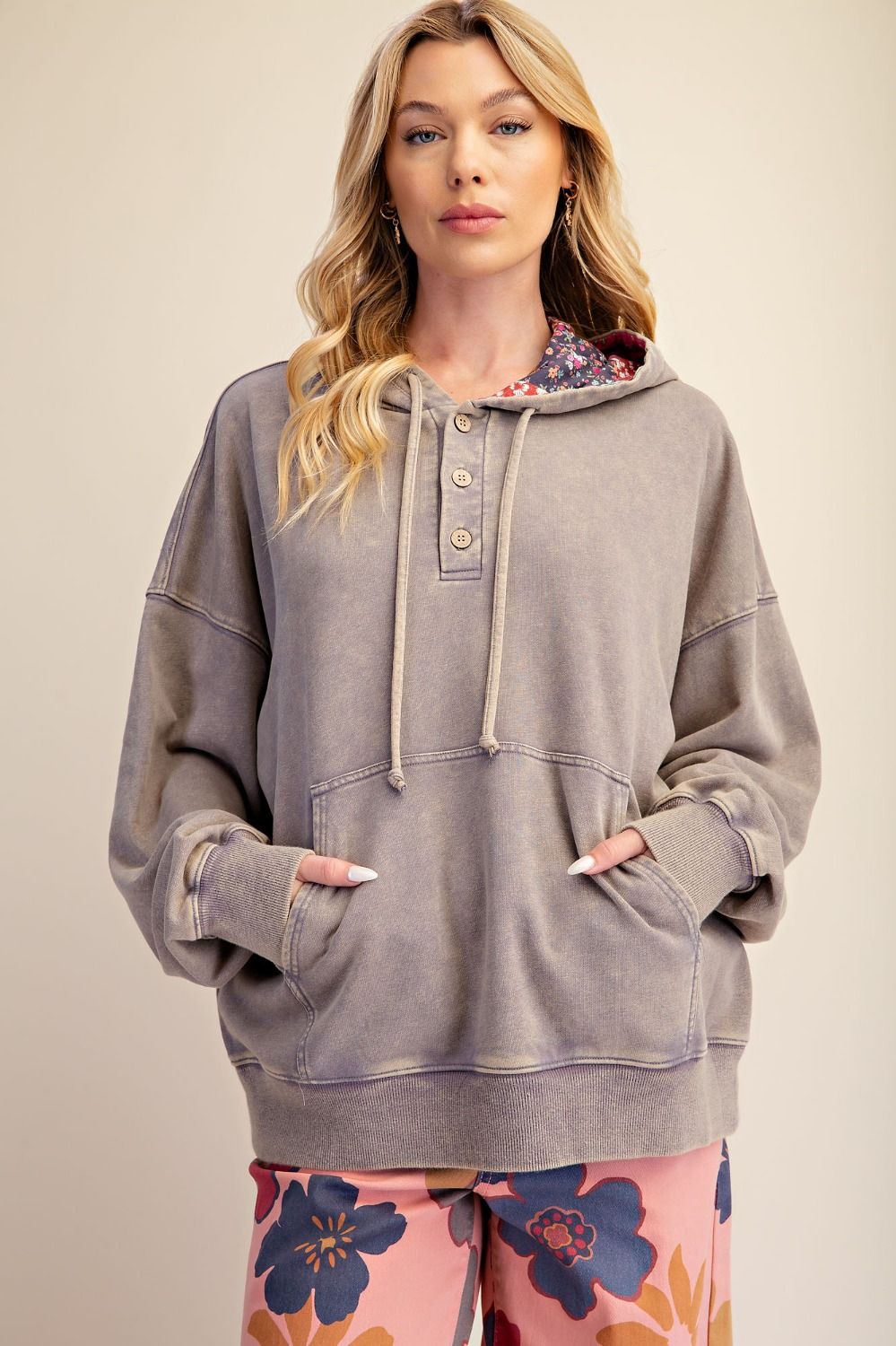 Good Company Peace Patch Washed Terry Hoodie - Westly