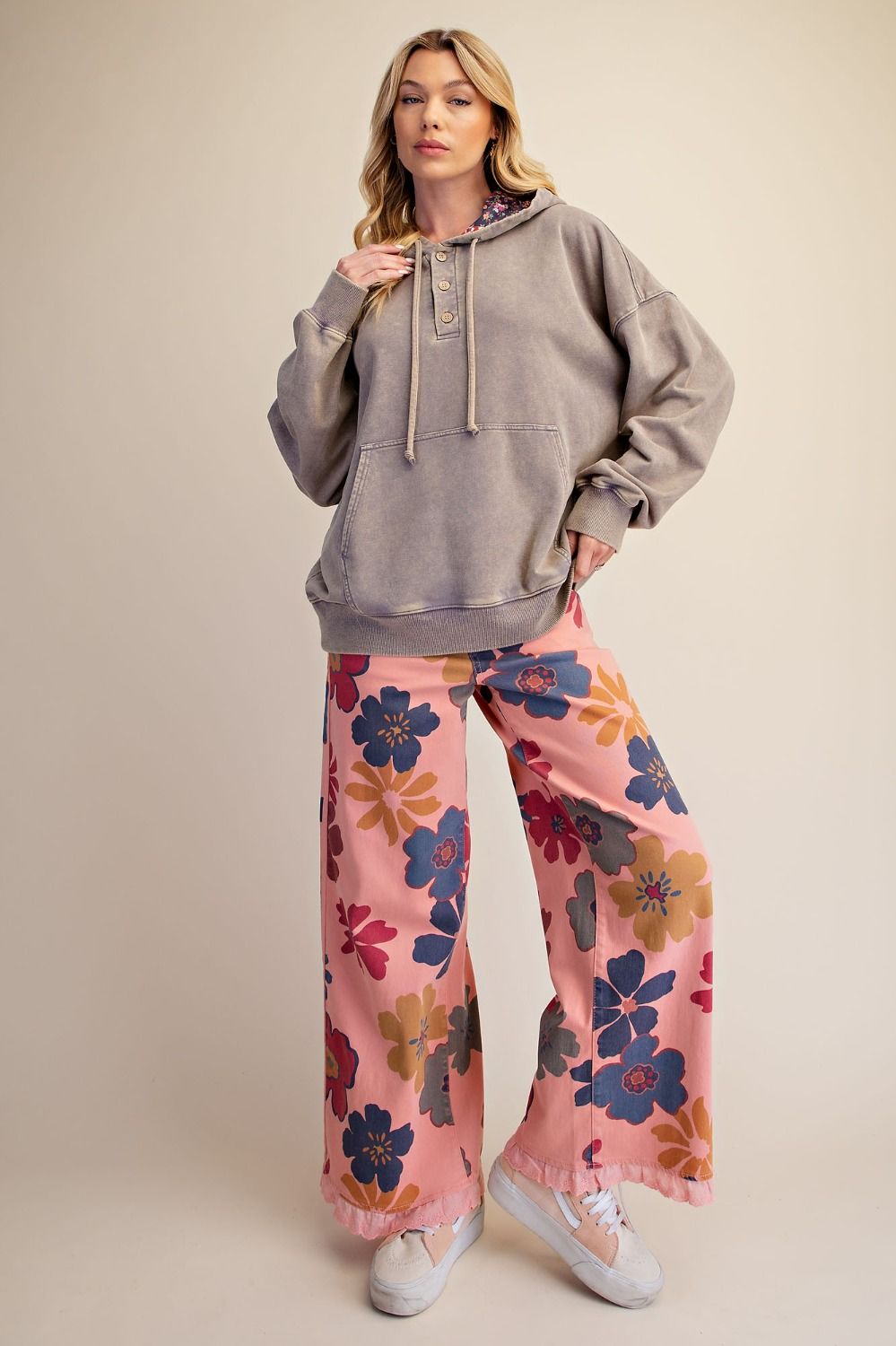 Good Company Peace Patch Washed Terry Hoodie - Westly