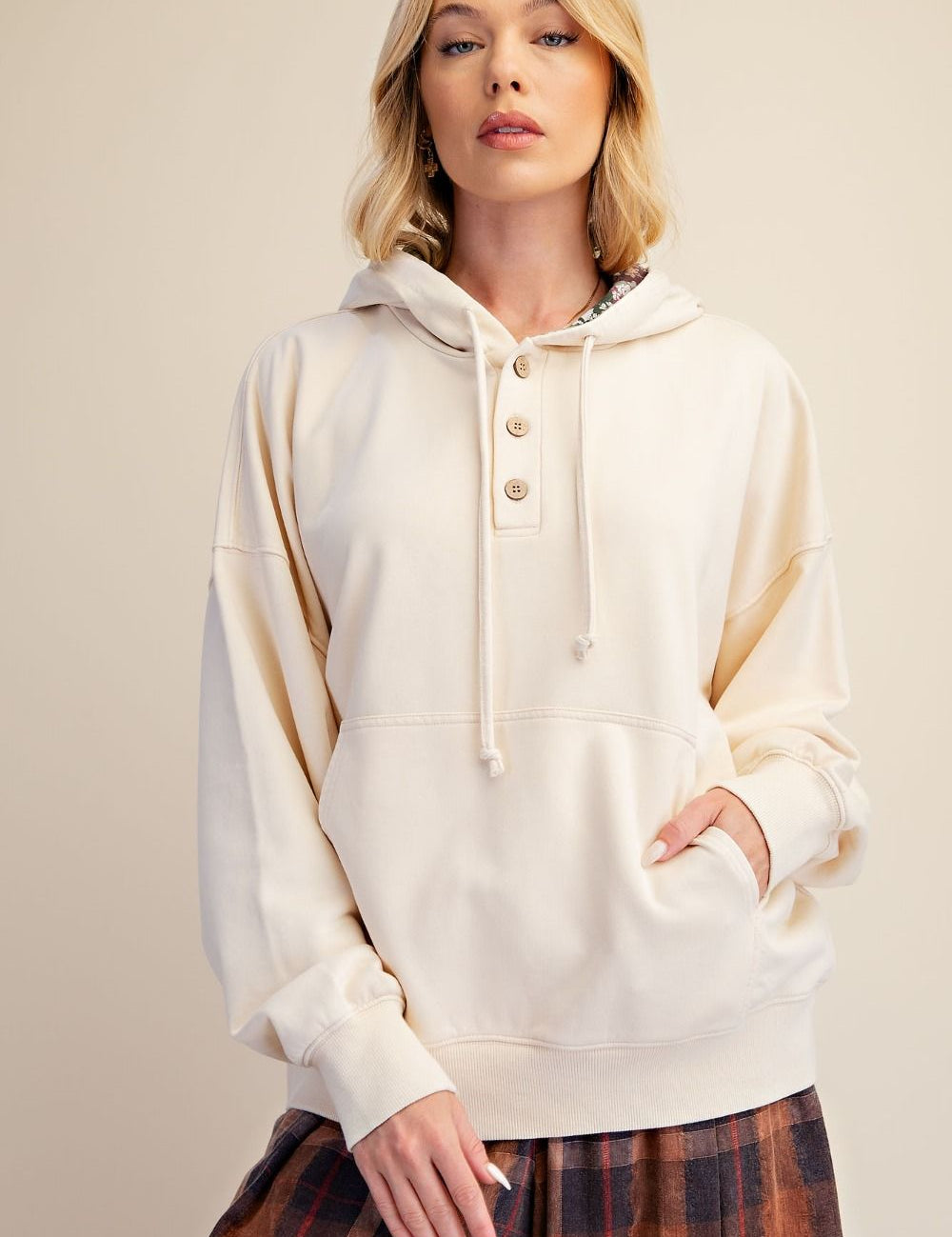 Good Company Peace Patch Washed Terry Hoodie - Westly