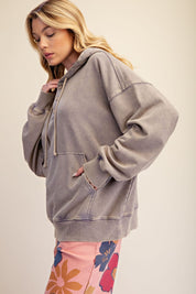 Good Company Peace Patch Washed Terry Hoodie - Westly