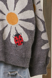 Good Fortune Ladybug Cardigan - Westly