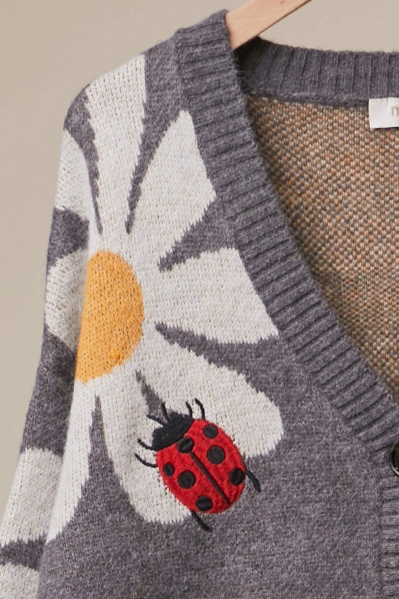 Good Fortune Ladybug Cardigan - Westly