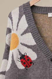 Good Fortune Ladybug Cardigan - Westly