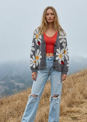 Good Fortune Ladybug Cardigan - Westly
