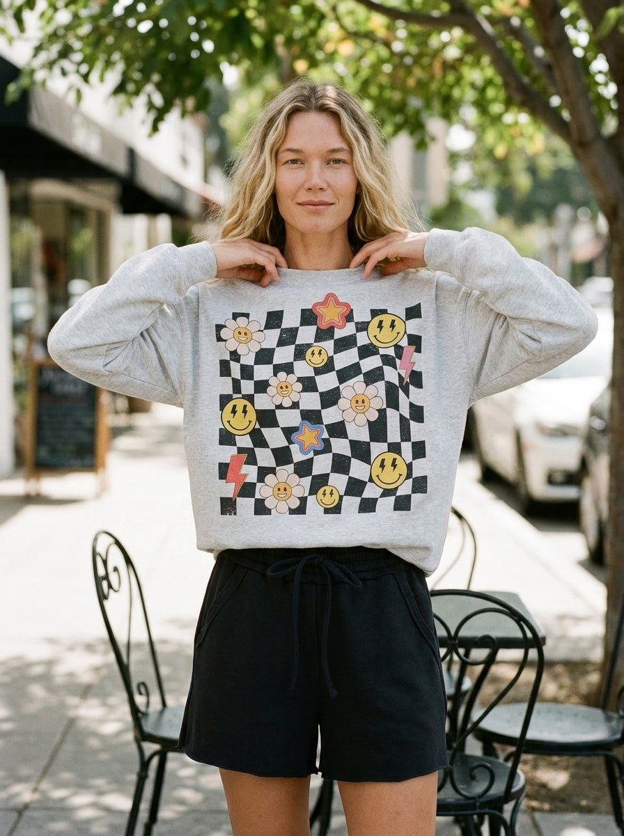 Good Vibes Oversized Graphic Sweatshirt - Westly
