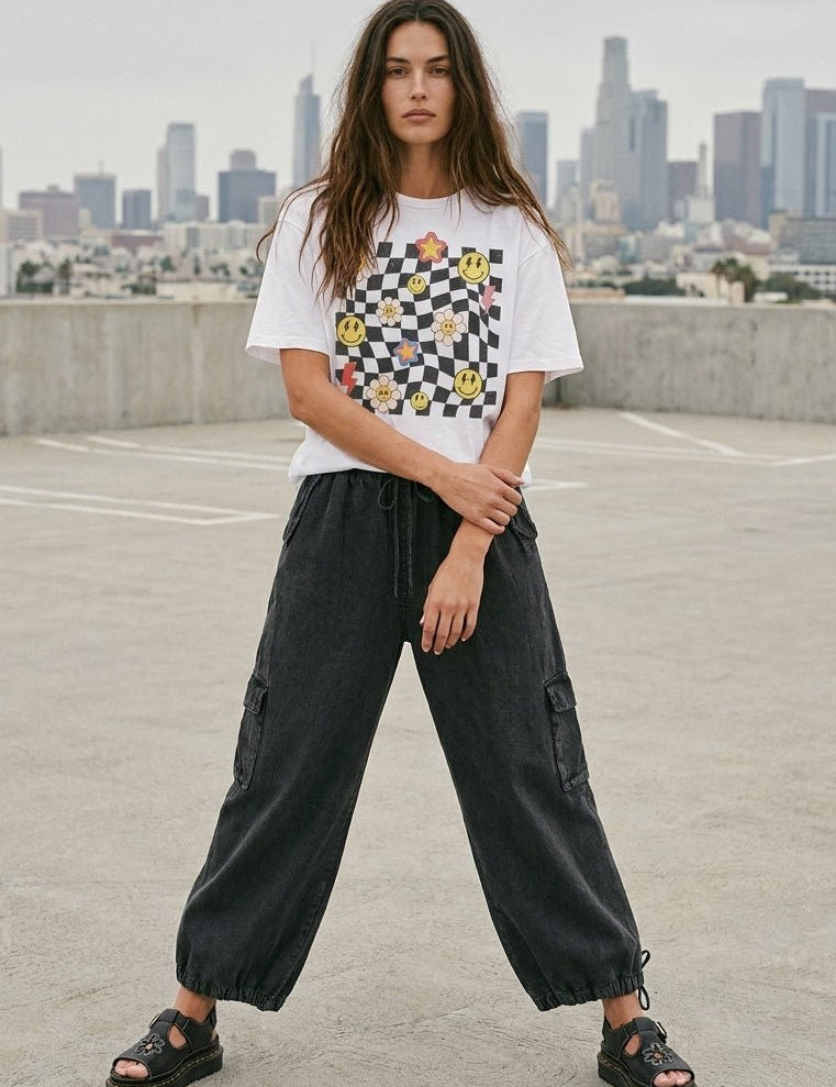 Good Vibes Oversized Graphic Tee - Westly