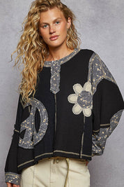 Good Vibrations Oversized Patchwork Thermal - Westly