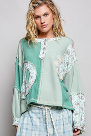 Good Vibrations Oversized Patchwork Thermal - Westly