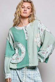 Good Vibrations Oversized Patchwork Thermal - Westly