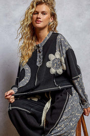 Good Vibrations Oversized Patchwork Thermal - Westly