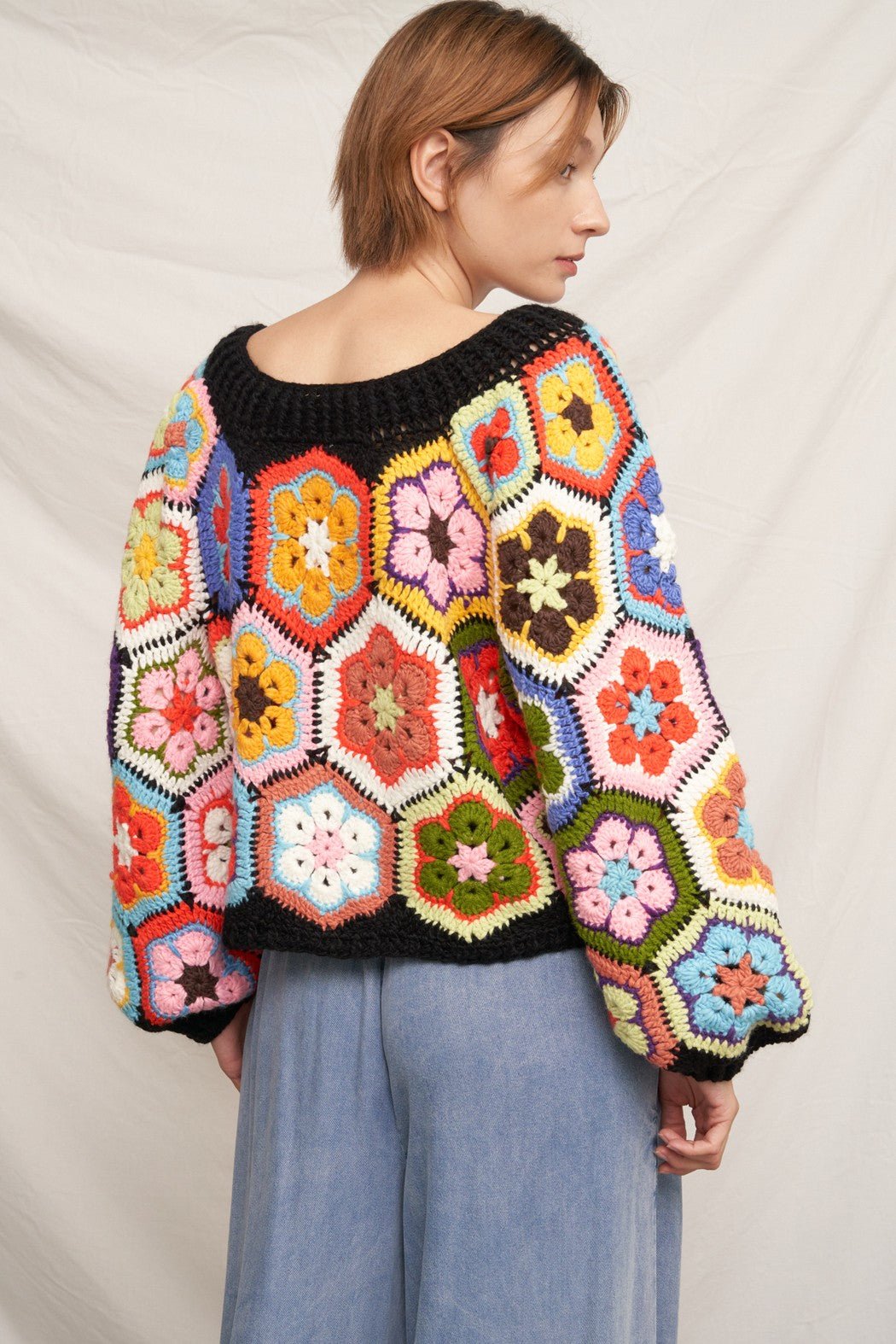 Gram Gram's Chunky Oversized Crochet Sweater - Westly
