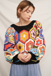 Gram Gram's Chunky Oversized Crochet Sweater - Westly