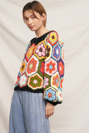 Gram Gram's Chunky Oversized Crochet Sweater - Westly